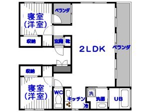 マンスリー西原、見取り図